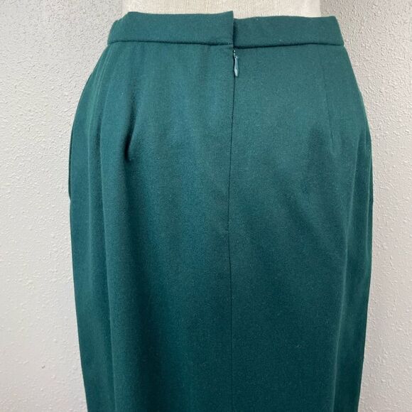 Pendleton Green Wool Skirt Size 8 EUC - Picture 6 of 7
